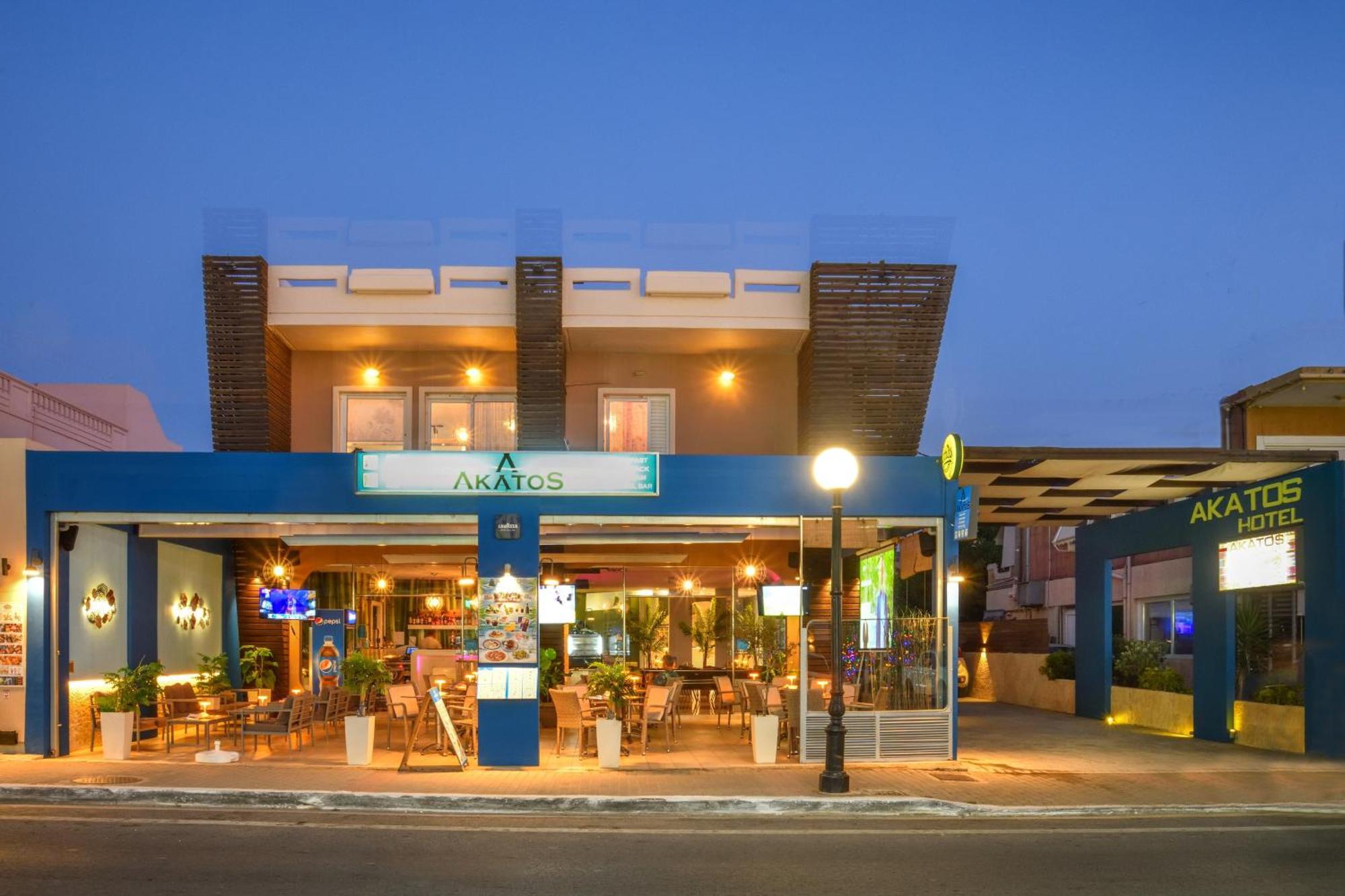 Akatos Hotel Agia Marina Eksteriør bilde